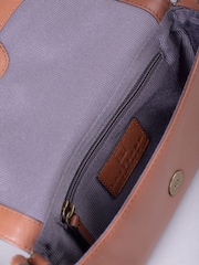 Lakeland Leather Brown Tarnbeck Braid Cross-Body Bag - Image 5 of 5