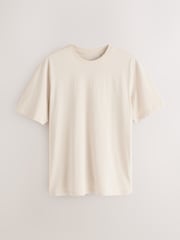 Black/White/Grey/Slate Grey/Stone/Brown Regular Fit Essential Cotton T-Shirts 6 Pack - Image 3 of 10