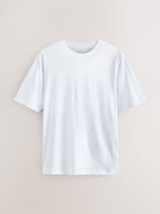 Black/White/Grey/Slate Grey/Stone/Brown Regular Fit Essential Cotton T-Shirts 6 Pack - Image 4 of 10