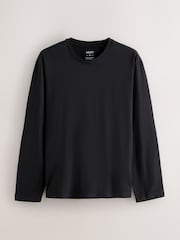 Black/White/Navy Short and Long Sleeve - Corte estándar - Pack de 6 camisetas básicas de algodón - Imagen 5 de 9