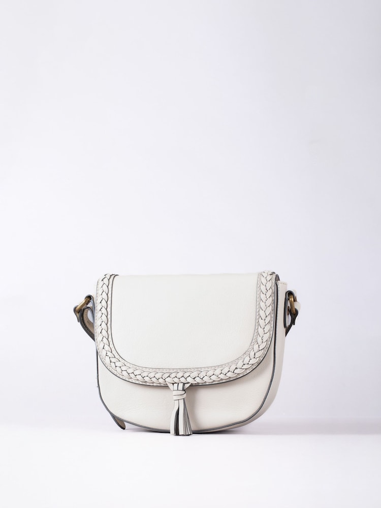 Seixo - Bolsa de selim Lakeland Leather Tarnbeck com trança - Imagem 1 de 6