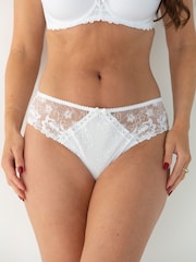 Blanco - Braguitas de bikini de encaje bordado Sofia de Pour Moi - Imagen 1 de 4