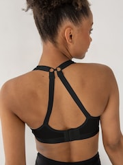 Negro - Sujetador deportivo de copa completa sin relleno ni aros Energy Strive de Pour Moi - Imagen 2 de 4