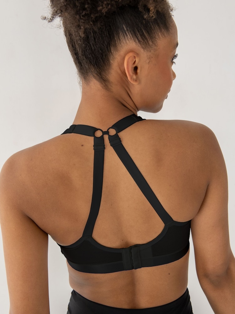 Negro - Sujetador deportivo de copa completa sin relleno ni aros Energy Strive de Pour Moi - Imagen 2 de 4 Negro - Sujetador deportivo de copa completa sin relleno ni aros Energy Strive de Pour Moi - Imagen 2 de 4