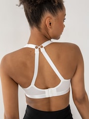 Pour Moi White Energy Strive Non Wired Non Padded Lined Full Cup Sports Bra - Image 2 of 4