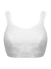 Pour Moi White Energy Strive Non Wired Non Padded Lined Full Cup Sports Bra - Image 3 of 4