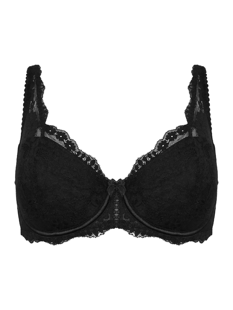 Schwarz - Pour Moi Fleur Balconette Bra - Image 3 of 4