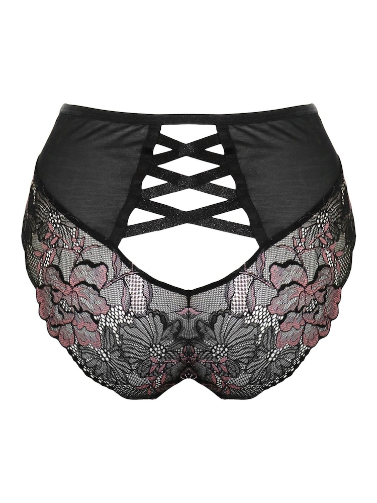 Pour Moi Black After Hours High Waist Briefs - Image 4 of 4