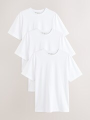 White Signature SUPIMA® Cotton Crew Neck T-Shirts 3 Pack - Image 1 of 3