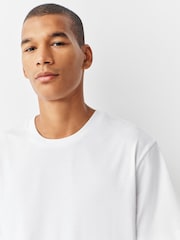 White Signature SUPIMA® Cotton Crew Neck T-Shirts 3 Pack - Image 5 of 7