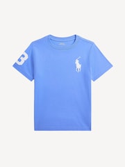 Polo Ralph Lauren Blue Chrome Boys Big Pony Jersey T-Shirt - Image 1 of 2