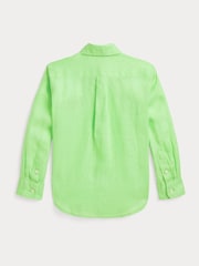 Polo Ralph Lauren Green Boys Linen Shirt - Image 2 of 2