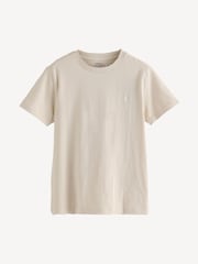 Polo Ralph Lauren Cream Boys Jersey Crewneck T-Shirt - Image 1 of 1