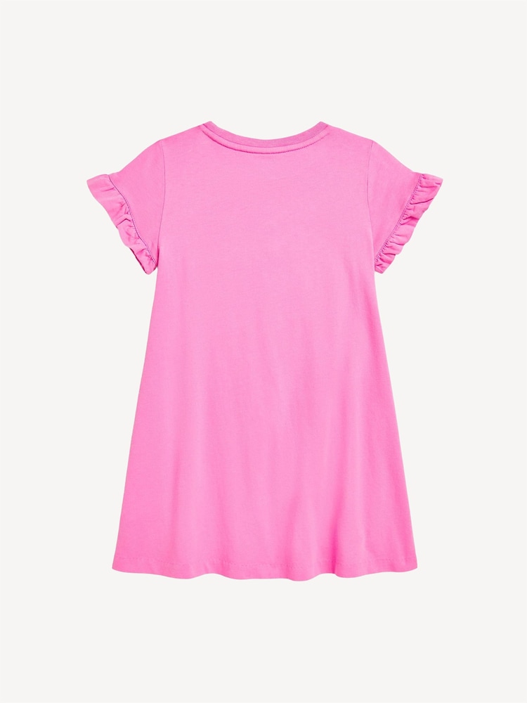 Polo Ralph Lauren Pink Girls Polo Bear Jersey Dress - Image 2 of 2 Polo Ralph Lauren Pink Girls Polo Bear Jersey Dress - Image 2 of 2