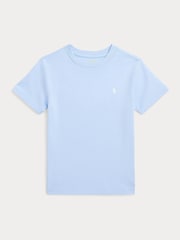 Polo Ralph Lauren Light Blue Boys Jersey Crewneck T-Shirt - Image 1 of 2