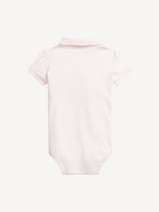 Polo Ralph Lauren Pink Baby Girls Soft Polo Bodysuit - Image 2 of 2