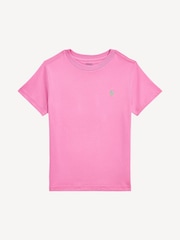 Polo Ralph Lauren Pink Boys Jersey Crew-Neck T-Shirt - Image 1 of 2
