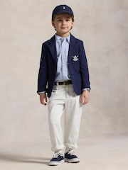 Polo Ralph Lauren Blue Boys Striped Seersucker Shirt - Image 2 of 5