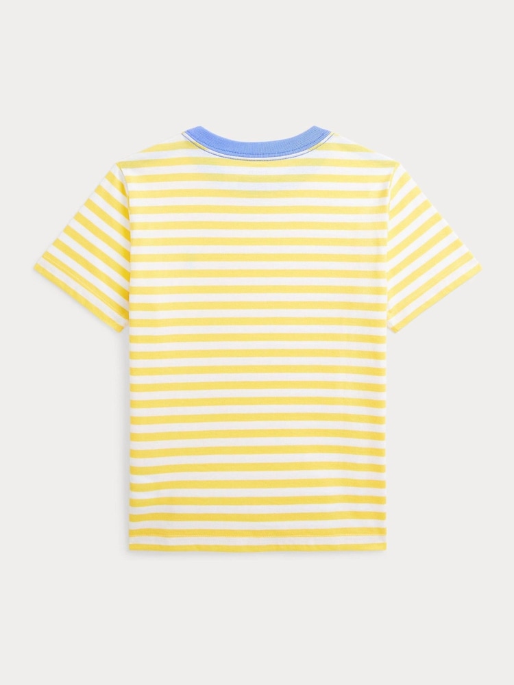 Polo Ralph Lauren Yellow 26/1 100% Cotton Jersey T-Shirt - Image 2 of 2