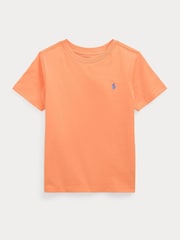 Polo Ralph Lauren Orange Boys Jersey Crew-Neck T-Shirt - Image 1 of 2