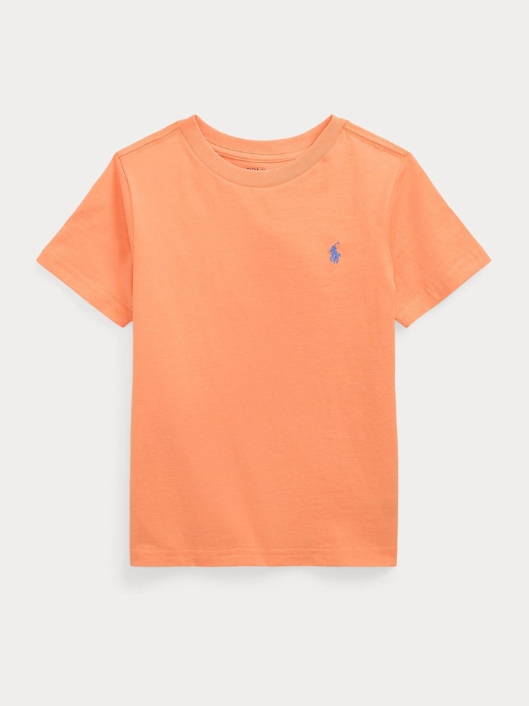 Polo Ralph Lauren Orange Boys Jersey Crew-Neck T-Shirt - Image 1 of 2