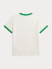Polo Ralph Lauren Grey Lauren Boys Logo Jersey Ringer T-Shirt - Image 2 of 2