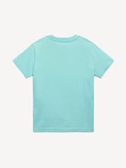 Polo Ralph Lauren Teal Blue Boys Jersey Crewneck T-Shirt - Image 2 of 2