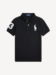 Polo Ralph Lauren Black Boys Big Pony Varsity Polo Shirt - Image 1 of 2