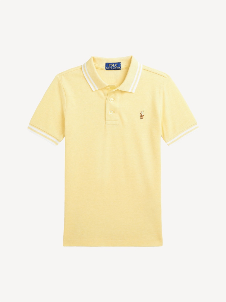 Polo Ralph Lauren Yellow Boys Tipped Polo Shirt - Image 1 of 2