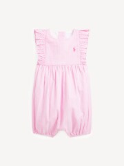 Polo Ralph Lauren Pink Seersucker Rompersuit - Image 1 of 2