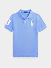 Polo Ralph Lauren Light Blue Boys Big Pony Varsity Polo Shirt - Image 1 of 2