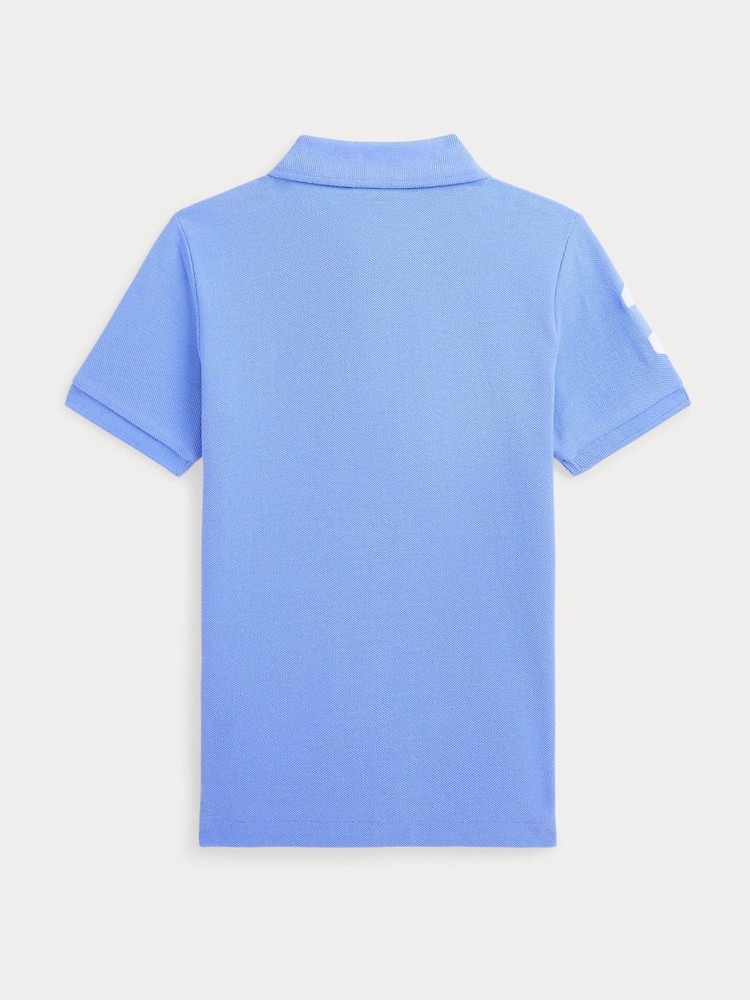 Polo Ralph Lauren Light Blue Boys Big Pony Varsity Polo Shirt - Image 2 of 2