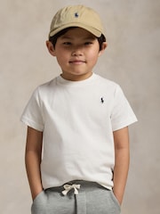 Polo Ralph Lauren White Jersey Short Sleeve T-Shirt - Image 1 of 5