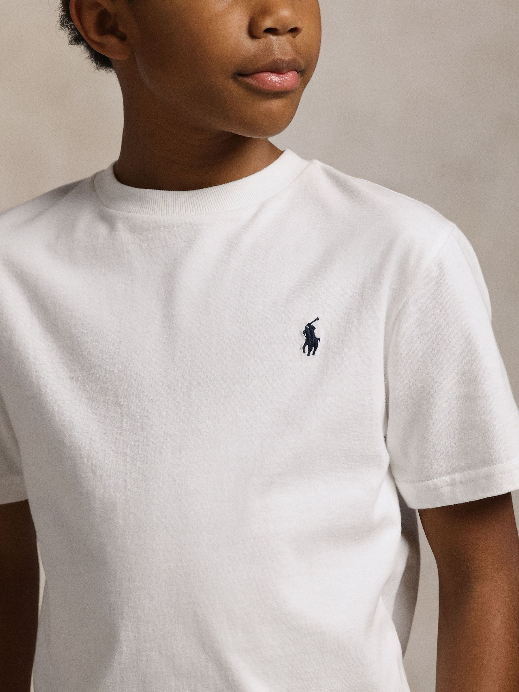 Buy Polo Ralph Lauren White Jersey Short Sleeve T-Shirt from Next USA