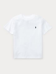Polo Ralph Lauren White Jersey Short Sleeve T-Shirt - Image 4 of 5