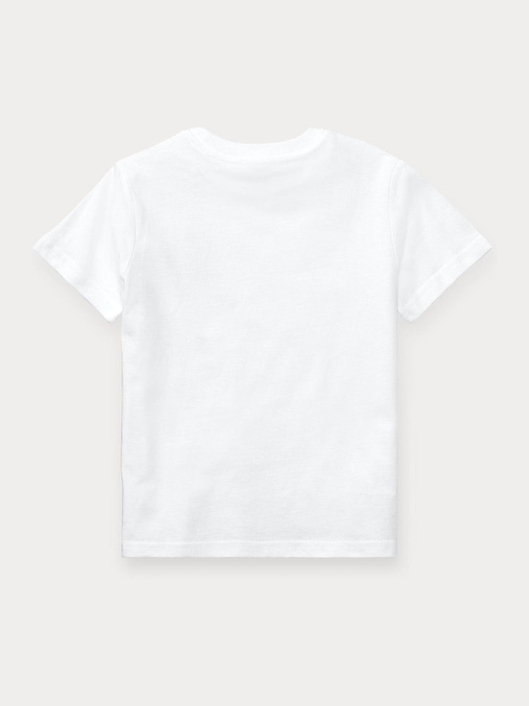 Polo Ralph Lauren White Jersey Short Sleeve T-Shirt - Image 5 of 5
