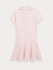 Polo Ralph Lauren Pink Girls Stretch Pique Polo Dress - Image 2 of 2
