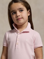 Polo Ralph Lauren Pink Stretch Pique Polo Dress - Image 3 of 6