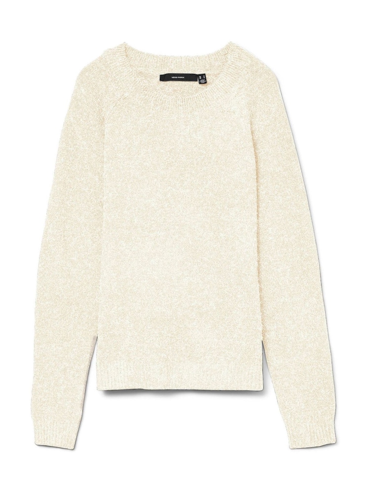 VERO MODA Cream Dove Bow Detail Long Sleeve Jumper - Image 10 of 10