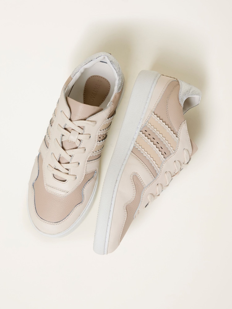 FatFace Meri White Leather Trainer - Image 3 of 3