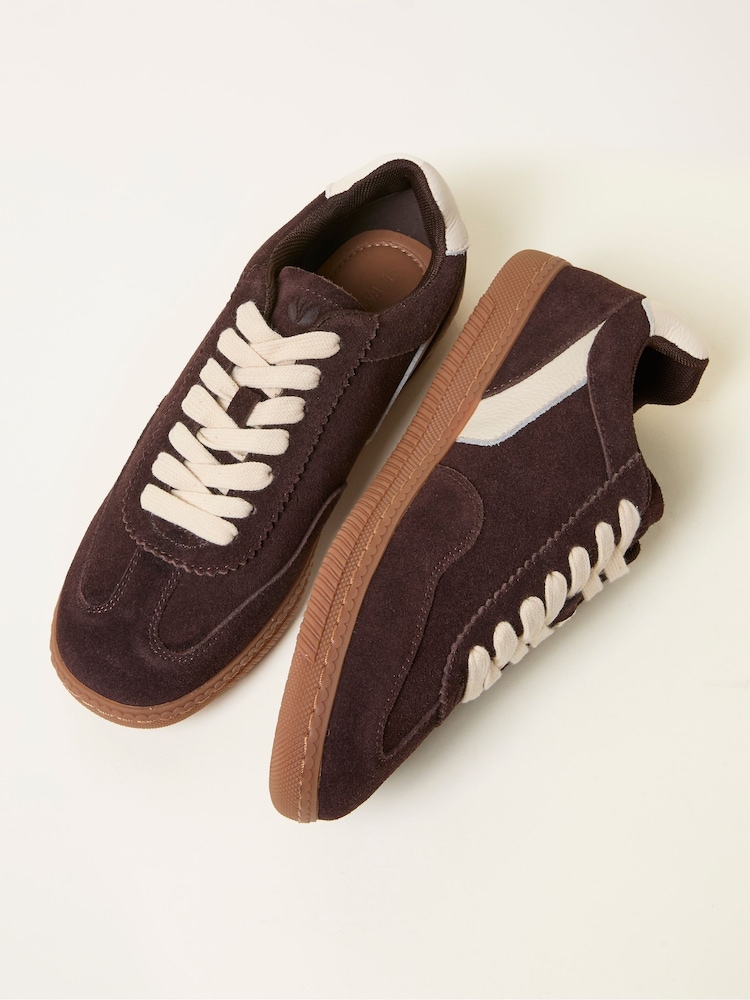 FatFace Fia Brown Retro Trainer - Image 2 of 3
