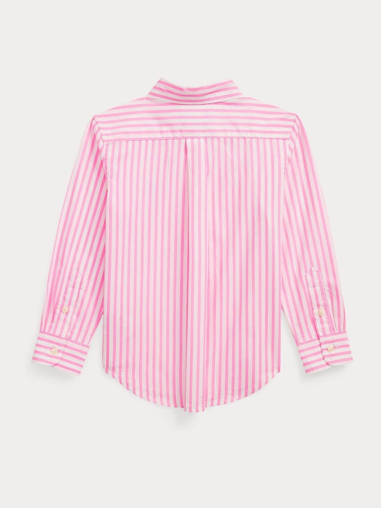 Polo Ralph Lauren Pink Boys Plaid Checked Cotton Poplin Shirt - Image 2 of 2