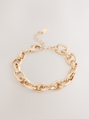 Tono dorado - Double Link Chunky Chain Bracelet - Imagen 1 de 3
