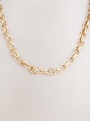 Gold Tone Double Link Chunky Chain Necklace - Image 1 of 3