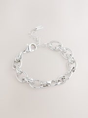 Tono plateado - Double Link Chunky Chain Bracelet - Imagen 1 de 3