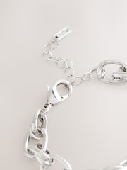 Tono plateado - Double Link Chunky Chain Bracelet - Imagen 2 de 3