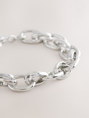 Tono plateado - Double Link Chunky Chain Bracelet - Imagen 3 de 3