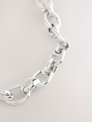 Tono plateado - Double Link Chunky Chain Necklace - Imagen 2 de 3