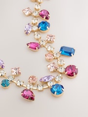 Multi Coloured Jewelled Necklace - Image 2 of 3
