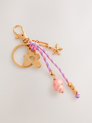 Rosa - Flower Charm Keyring - Imagen 1 de 4